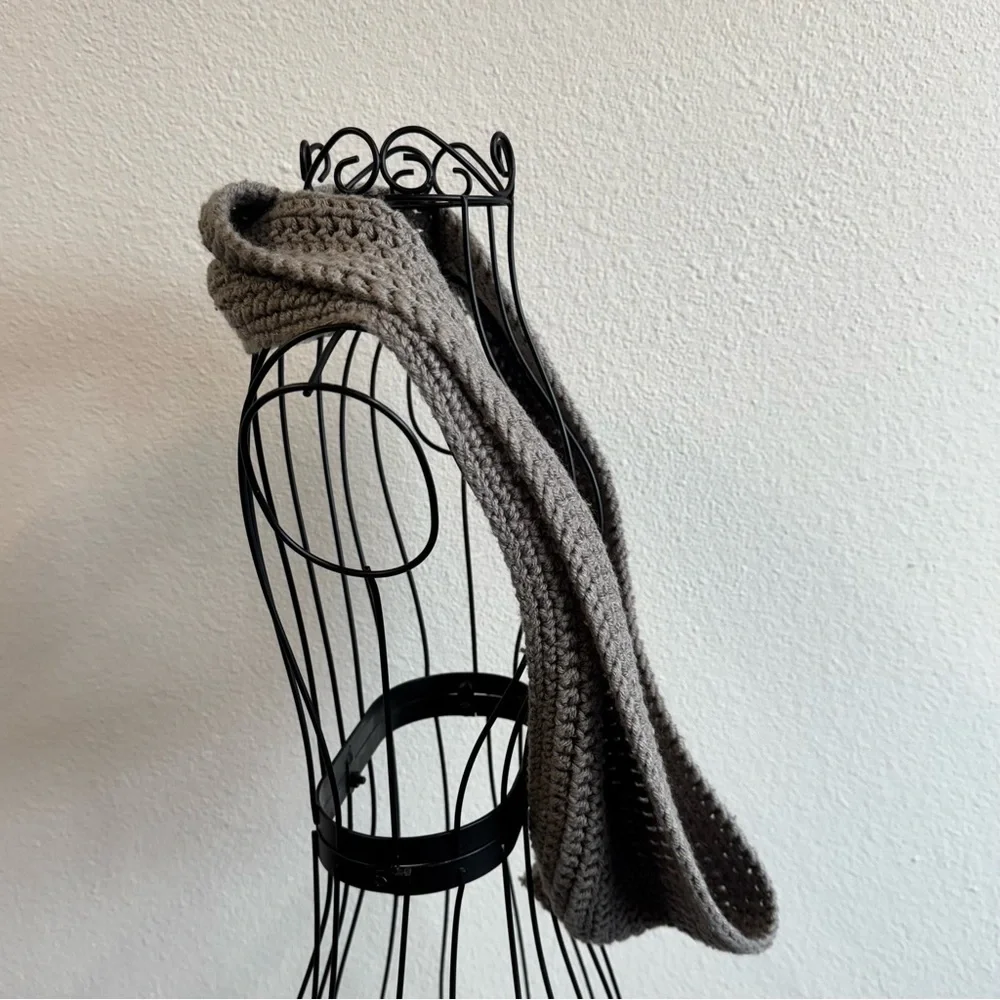 Chic Hand Crocheted Infinity Scarf